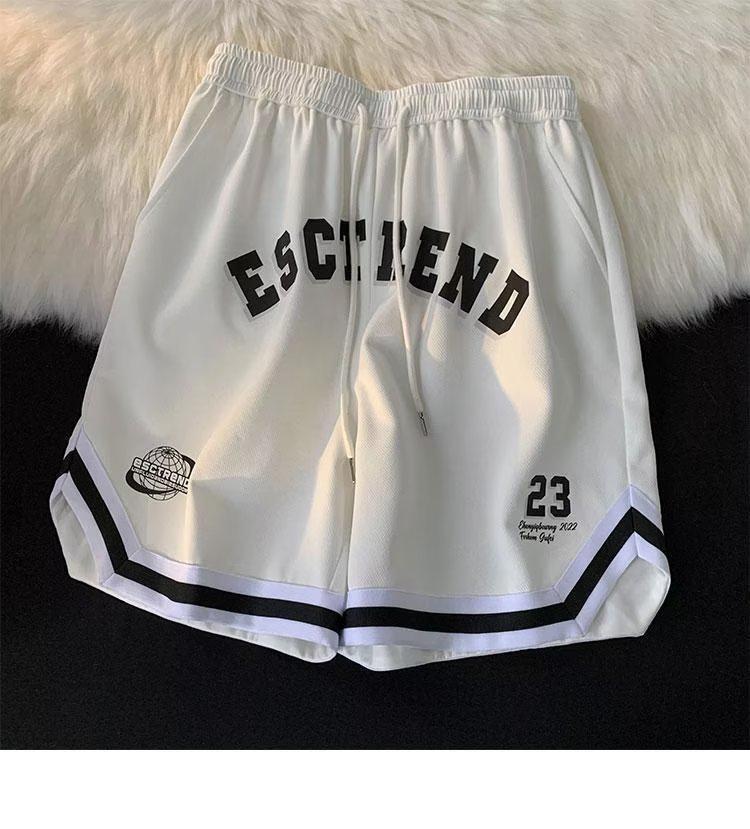 Trendy Pánské Letní Ležérní Šortky Střední Délky v Korejském Stylu Volného Střihu