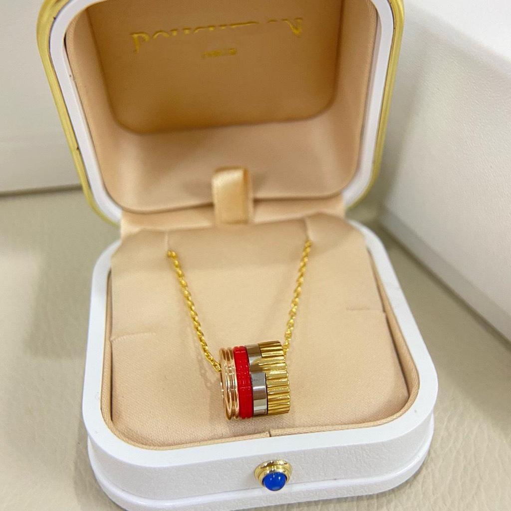 Náhrdelník Baojia Shilon pozlacený 18K růžovým zlatem - Nový luxusní, neblednoucí, dokonalý dárek na Valentýna