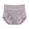 Women's Summer Thin New Jacquard High Waist Belly Mulberry Silk Antibacterial Briefs