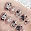 Cute cat manicure tablets Wearable nail removable light-chasing cat eye nail tablets Small fresh nail patches Divided into 30 pieces