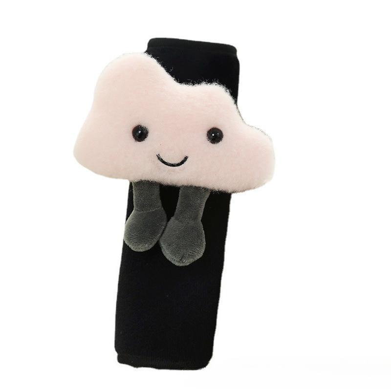 Ins Cute Plush Cloud Car Headrest Pillow for Shoulder And Neck Protection Comfortable Travel Pillow for Vehicle Seats