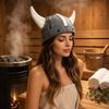 Unisex Wool Felt Sauna Hat Wool Felt Material Russian Banya Cap  Festival Events