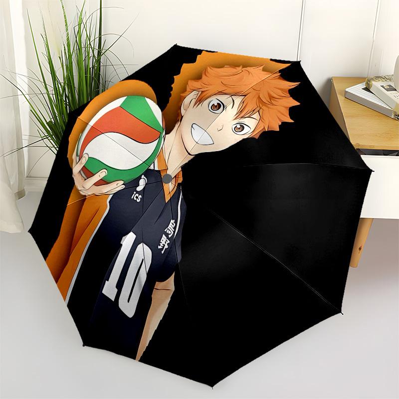 

Haikyuu! Automatic Opening and Closing, 8 rib Structure Portable Umbrella, Suitable for Men and Women in All Seasons Perfect Gift for Holid