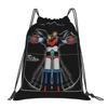 Custom Robo Grendizers Drawstring Backpack Bags Women Men Lightweight Anime Gym Sports Sackpack Sacks for Traveling