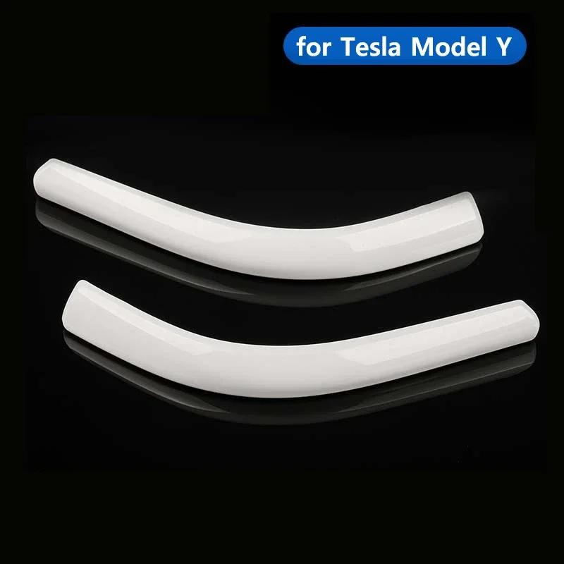 2PCS for Tesla Model Y Juniper 2025 Model 3 Highland Rearview Mirror Protector Edge Protection Buffer Trim Strip Anti-collision