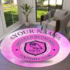 Sheffield Wednesday Football Club Custom Name Round Area Rug,Carpet Rug for Living Room Bedroom Sofa Playroom Decor,Non-slip Floor Mat