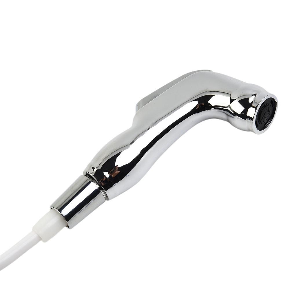 Shower Heads Bidet Spray Bathroom Wall Mounted Bathroom Spray Kit PU/ABS Shower Head Bidet Silver Toilet Shattaf