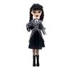 Wednesday Addams 9 Zoll PVC-Puppe mit Schuluniform und dunklem Stil Dekor