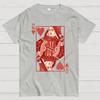 Queen of Hearts Valentine Shirt Matching Couple Gift Unisex 100% Cotton Summer Casual Cool Loose T-Shirt