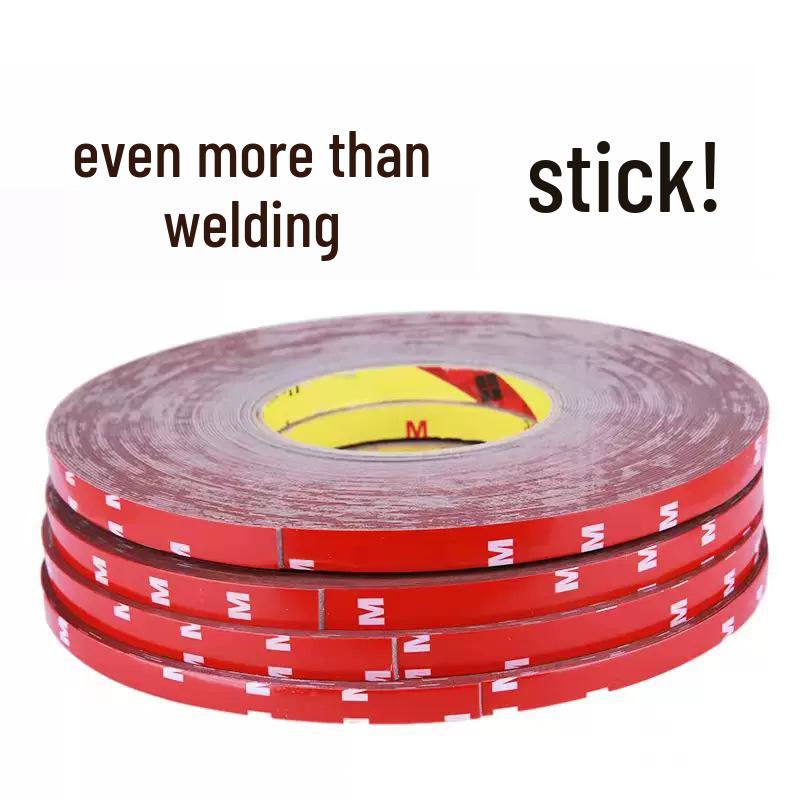 0.8MM Gray Acrylic Double-Sided Adhesive Tape for Home, Electronics, Car, Rain Shield - Strong Adhesion