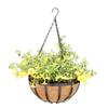 Round Wire Plant Holder Metal Hanging Basket Coconut Liner Lining Plants Flower Garden Pot for Home Balcony Decoration