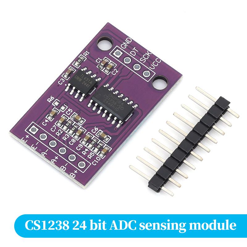 CS1237 24 bit ADC module onboard TL431 external reference chip single channel weighing sensor Arduino