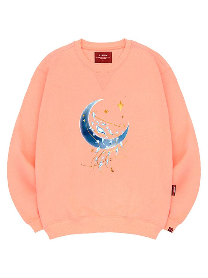 Ellamo Moonlight Dolphin Sweatshirt Unisex Plus Size S~4Xl (Type B)