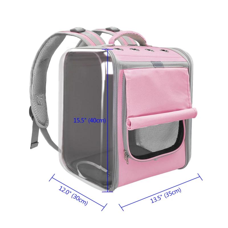 Transparent Dogs Cats Carriers Breathable Backpack Acrylic Space Capsule Puppy Kitten Bag Outdoor Travel Portable Pet Supplies