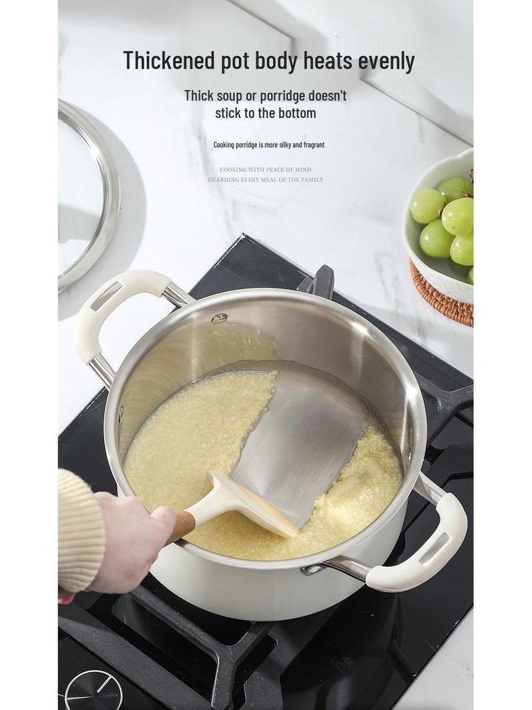 316 Stainless Steel Steamer Pot with Double Handles for Gas & Induction Cookers