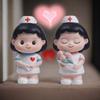 DlY Doctor Garage Kit White Doctor Nurse Model Statue Cute Nurse Baking Ornaments  Gift