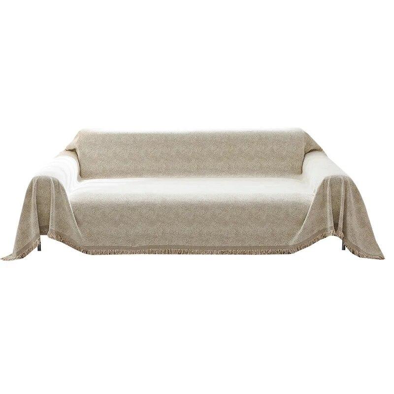 Double Sided Chenille Sofa Cover,All Seasons Blanket Sofa Towel,Living Room Sofa Cover,Anti-cat Scratch Cover