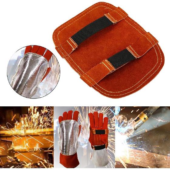 

Welding Hand Pad, Aluminized High Temperature Guard Shield for Welder Furnace Industrial Boiler Cutting Smelting Camping
