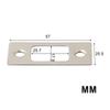 6pcs Door Backplate And M4-20 Screws Lock Deadbolt Strike Plates 2pcs Strike Plate Door Backplate Stainless Steel Doors Hardware