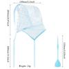 Reusable Hair Coloring Cap With Plastic Crochet Hook Dye Hat Caps Hair Hairstyling Tools  Salon DIY