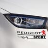 2pc Car Side Rearview Mirror Decor Stickers Car Logo Body Styling Decal For Peugeot 205 307 2008 207 308 107 408 508 106 301 206