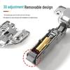 Adjustable 3D Hydraulic Damping Detachable Hinge - Stainless Steel/Cold Rolled Steel for Cabinet/Wardrobe Doors