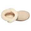 UGG Sheepskin And Fur Integrated Round Toe Short Tube Snow Boots Women Boots Beige 1153512-SWD