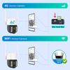 LS VISION 4G/WiFi Solar Camera Outdoor Low Power IP Camara PIR Human Detection CCTV Security Protection Built In Battery With Solar Panel