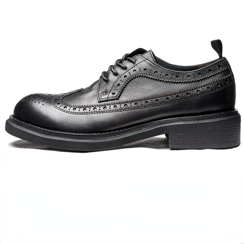 

Итальянская мужская формальная обувь класса люкс из натуральной кожи 2025 новый стиль дизайнерская ручная работа модные броги свадебная деловая обувь мужская 44