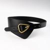 Fashion PU Leather Women's Waist Black Brown Decorative Coat Wide Belt Accessories Versatile Pin Buckle Waistband