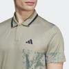 Adidas Tennis Paris Heat.Rdy Freelift Polo Shirt With Tie-Dye Print Men Tops Pebble Silver-Gray HT7233