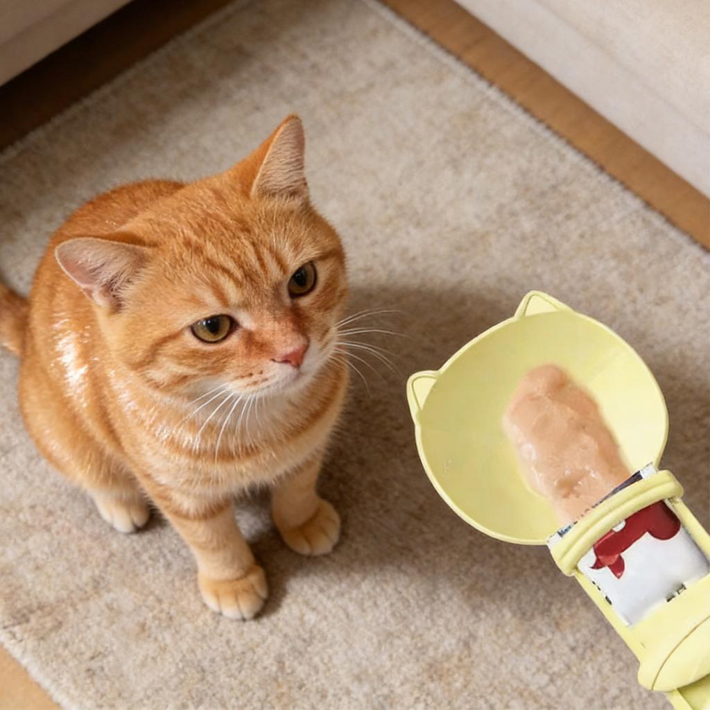 5PCS Cats Treating Spoon, Lickable Cats Treating Spoon Squeezing, Multi-Function Cats Treats Feeder For Pet Liquid Snack And Wet Food