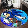 1pc Sonic4 Design Printed Area Round Carpet for Bedroom Living Room Home Decor Rugs Mat Non Slip Mat Rug for Bedside
