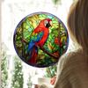 Hummingbird Flower Pattern Window Glass Sticker Anti-collision Decorative Film  Home&Office