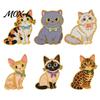Clothes Accessory Enamel Bow Tie Cat Brooch, Cartoon Kitten Metal Badge Scarf Brooch Pin Pin, Hats Bags Scarves Decorative