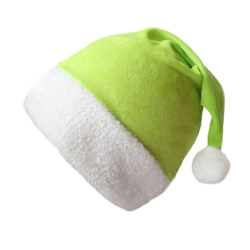 Party Hat MerryChristmas Plush Hat for Festival Family Gathering PartyFavor Props Hat Holiday Cap Decorative Santa Hat