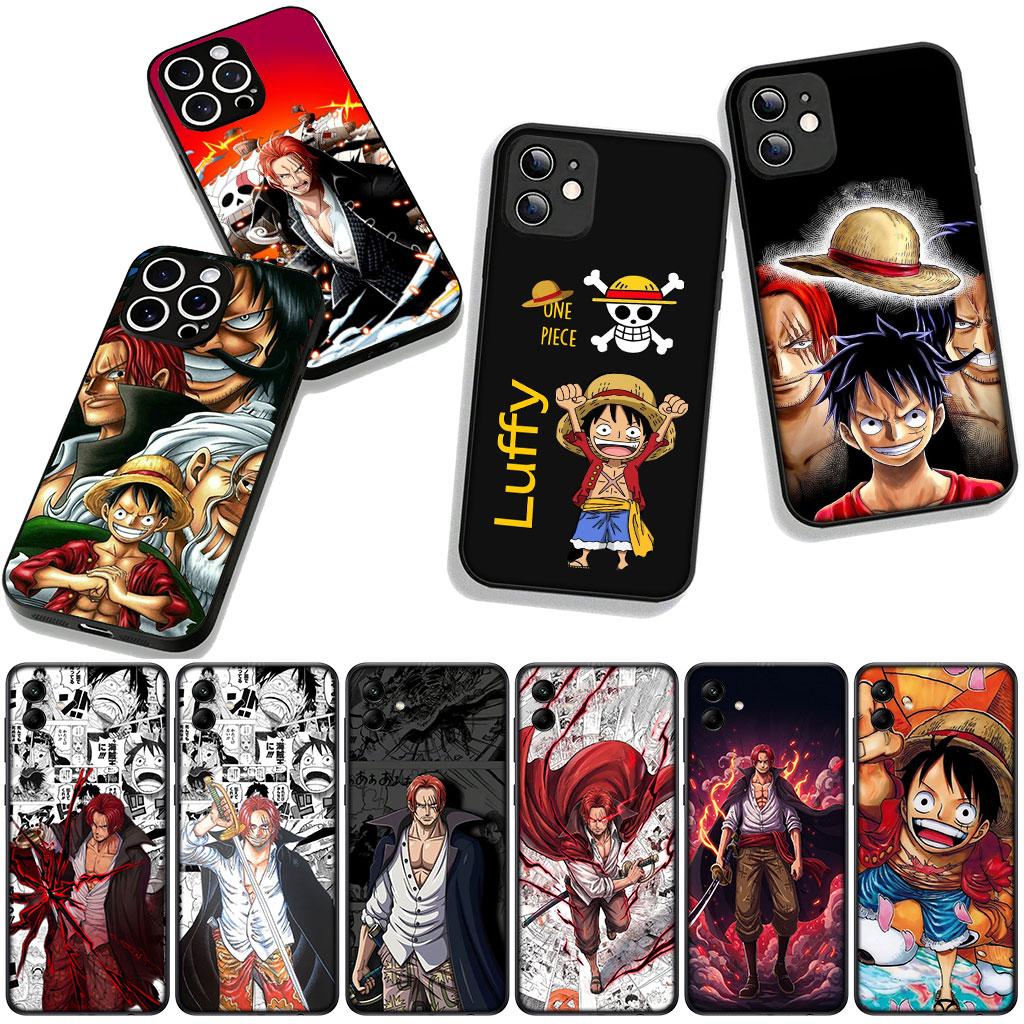 Cover for Apple iPhone 17 16 11 Pro XS Max XR 6 7 8 Plus + 16E SE 2020 2022 Air 5 Phone Case Red Hair Luffy One Piece Shanks