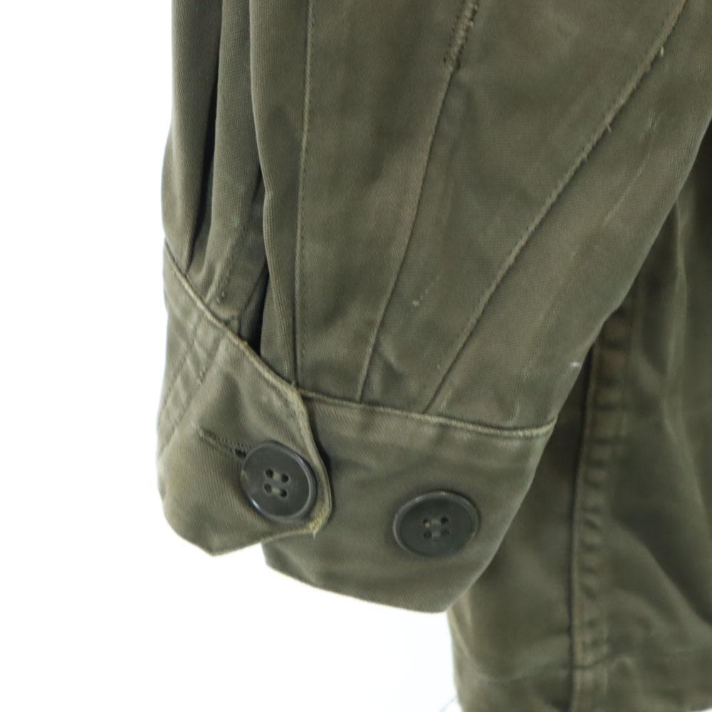 FRENCH ARMY 70s Vintage F2 Hoodie Military jacket 92C olive Men's Used