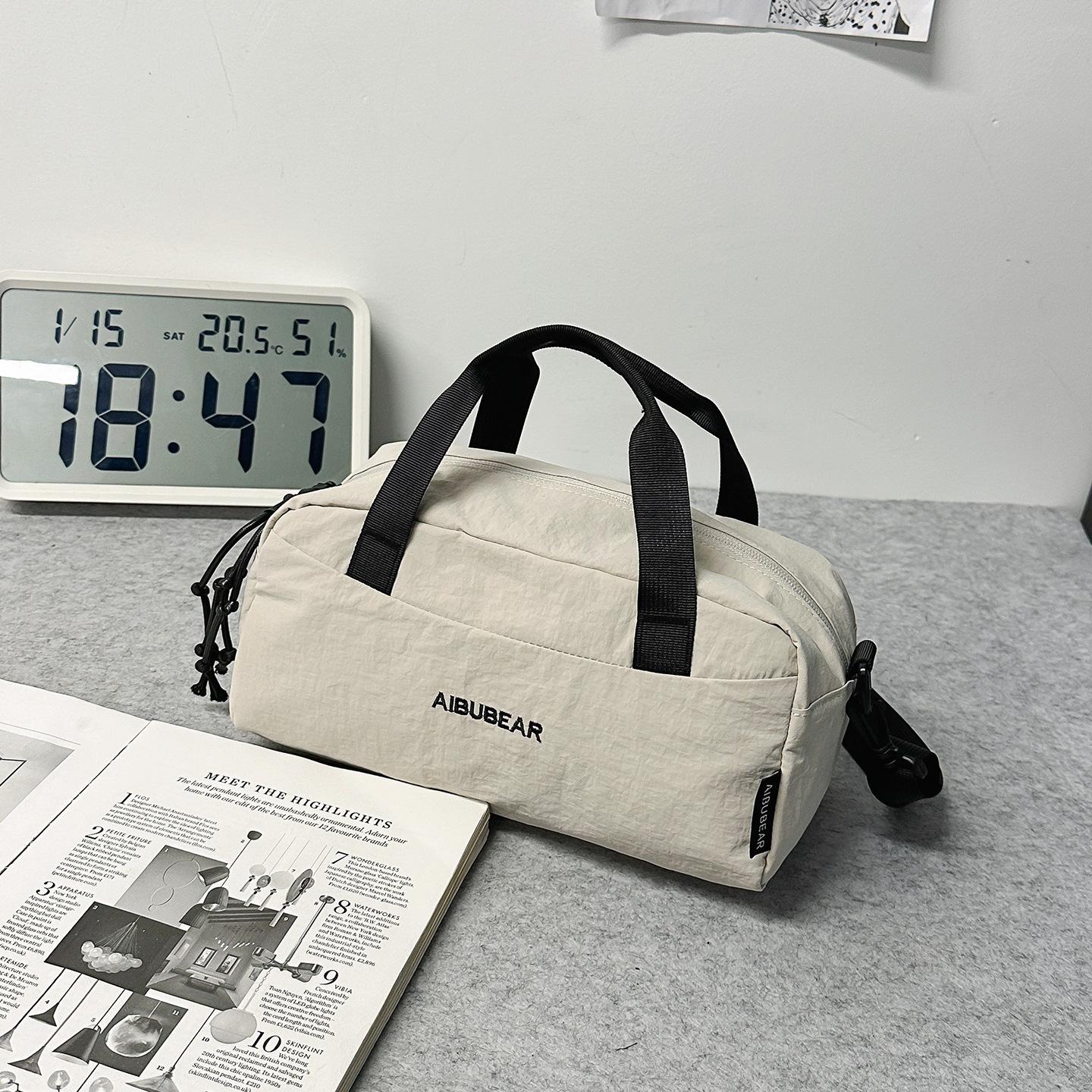 

Bowling bag women s outdoor sports messenger bag simple casual handbag lightweight shoulder bag серый
