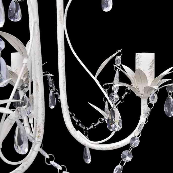 VidaXL Lustre en Cristal Plafonnier Lampe Suspendue Eclairage Luminaire Salon 240686