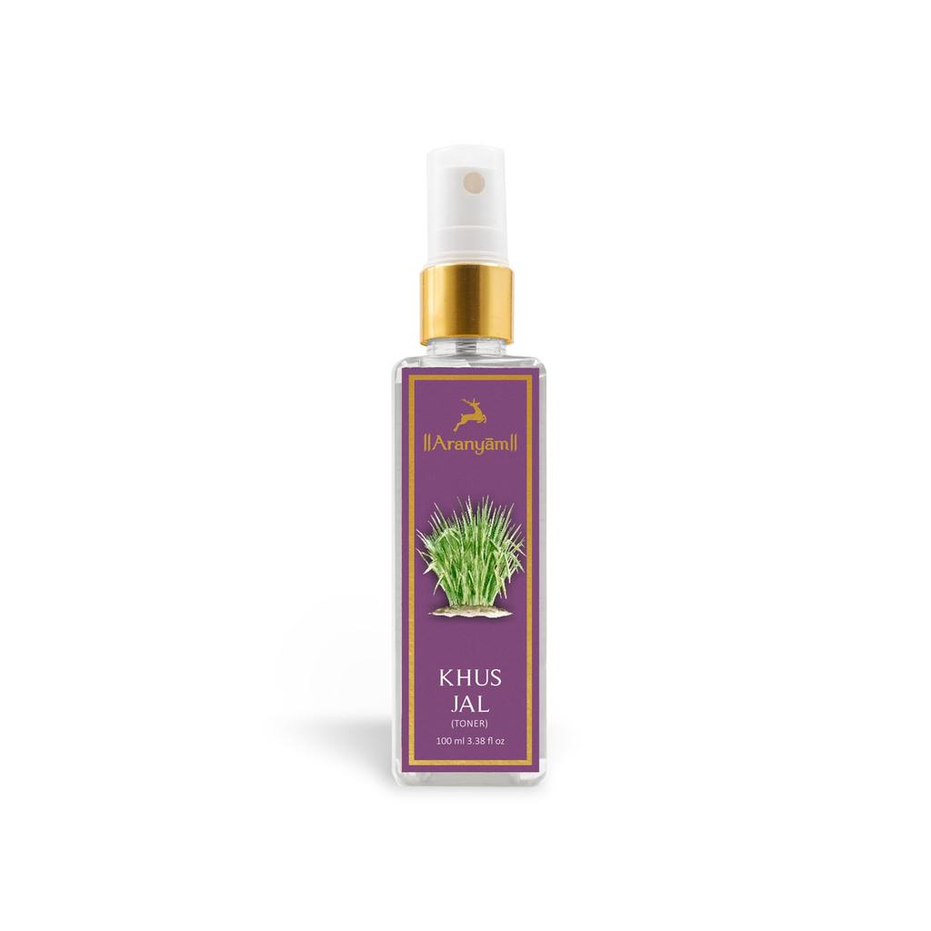 Aranyam Perfumes Natural Vetiver/ Khus Water Spray for Face | For Women Daily Care Moisturizes And Hydrates The Skin | For Men After Shave Treatmen