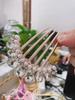 Elegance Women Bowknot U Shape Rhinestone Hairpins Metal Hair Sticks Hairclip Bridal Wedding Banquet Hair Accessories Headwear