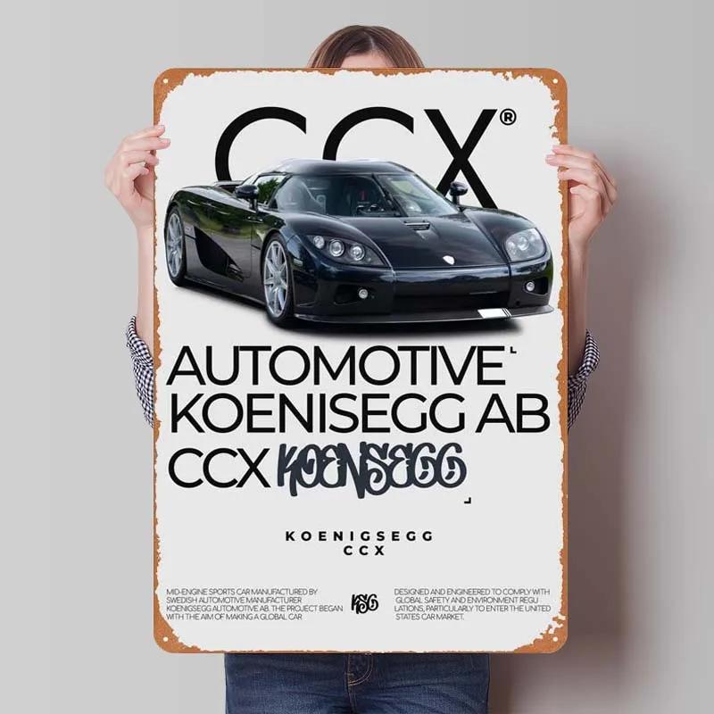 

Wall Signs Classic Car Poster Plaque Metal Tinplate Decoration Painting Garage Bar Playroom Interior Decor Vintage Tin Sign 20x30cm（7.8x11.8inch）