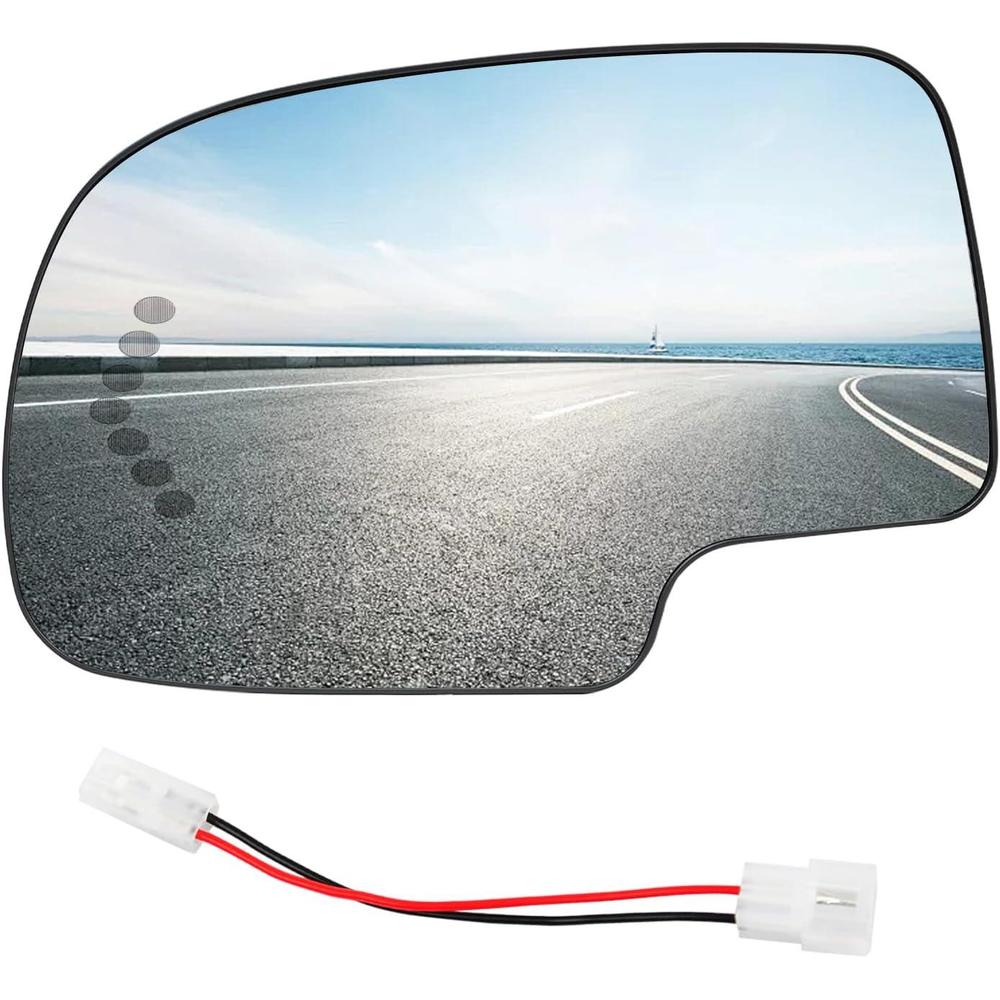 Left/Right Side Heated Wing Door Mirror Glass Convex Turn Signal for Chevy GMC Yukon Cadillac 2003 2004 2005 2006 88944391