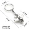 Creative Metal Airplane Keychain - Miniature Engine Pendant & Aviation Gift