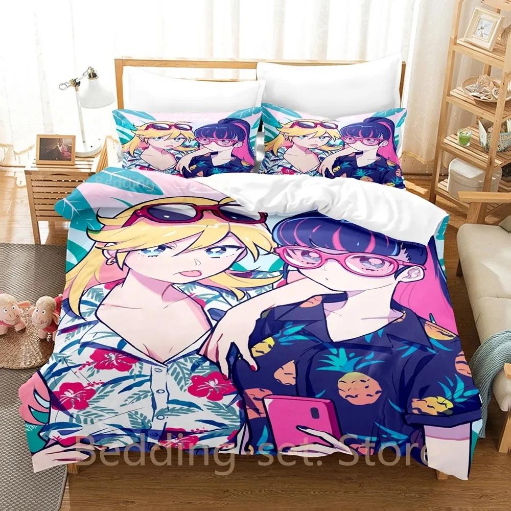 Panty And Stocking Bedding Set Single Twin Full Queen King Size Bed Set Adult Kid Bedroom Duvetcover Anime Bed Sheet Set