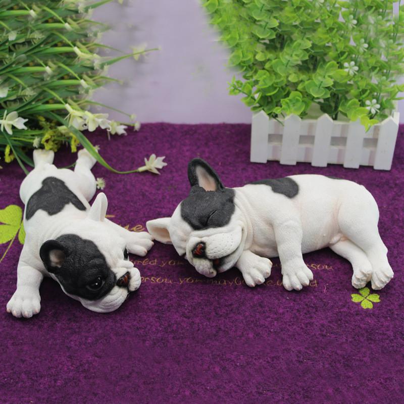 Simulated Bulldog French Model Tabletop Figurine Micro Decoration Landscape