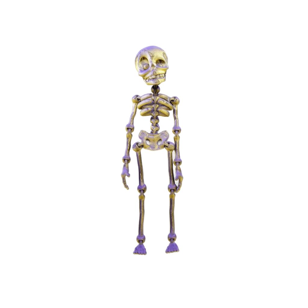 3D-gedruckte Skelettfigur Magnetischer Kühlschrankmagnet Spielzeug Heimdekoration Modell mit beweglichen Gelenken zum Ausstellen und Sammeln