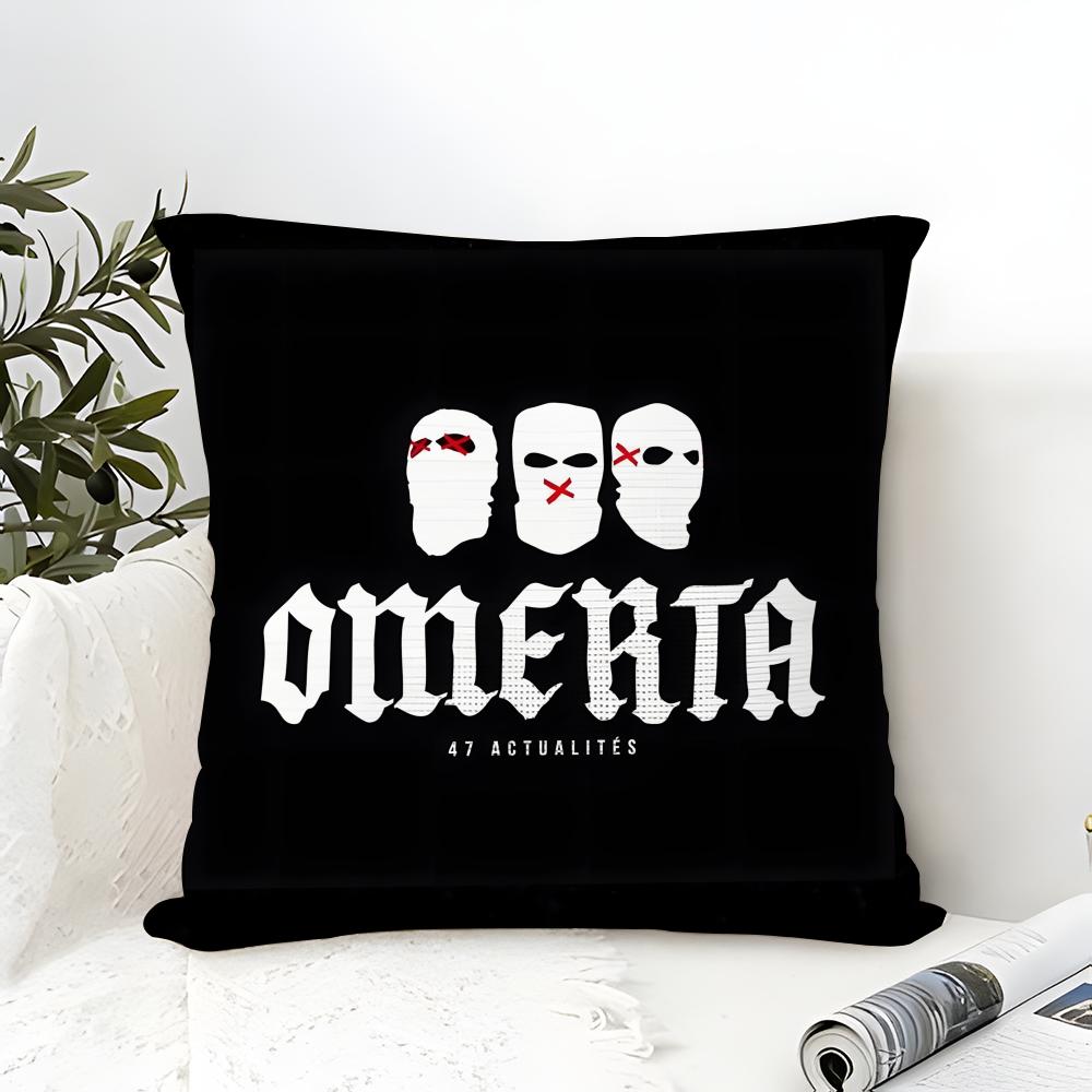 Cool Music Brand O-Omerta 47 3 Pillow Case Linen Pillow Case Sofa Home Decor Cushion Cover Cushion Cove