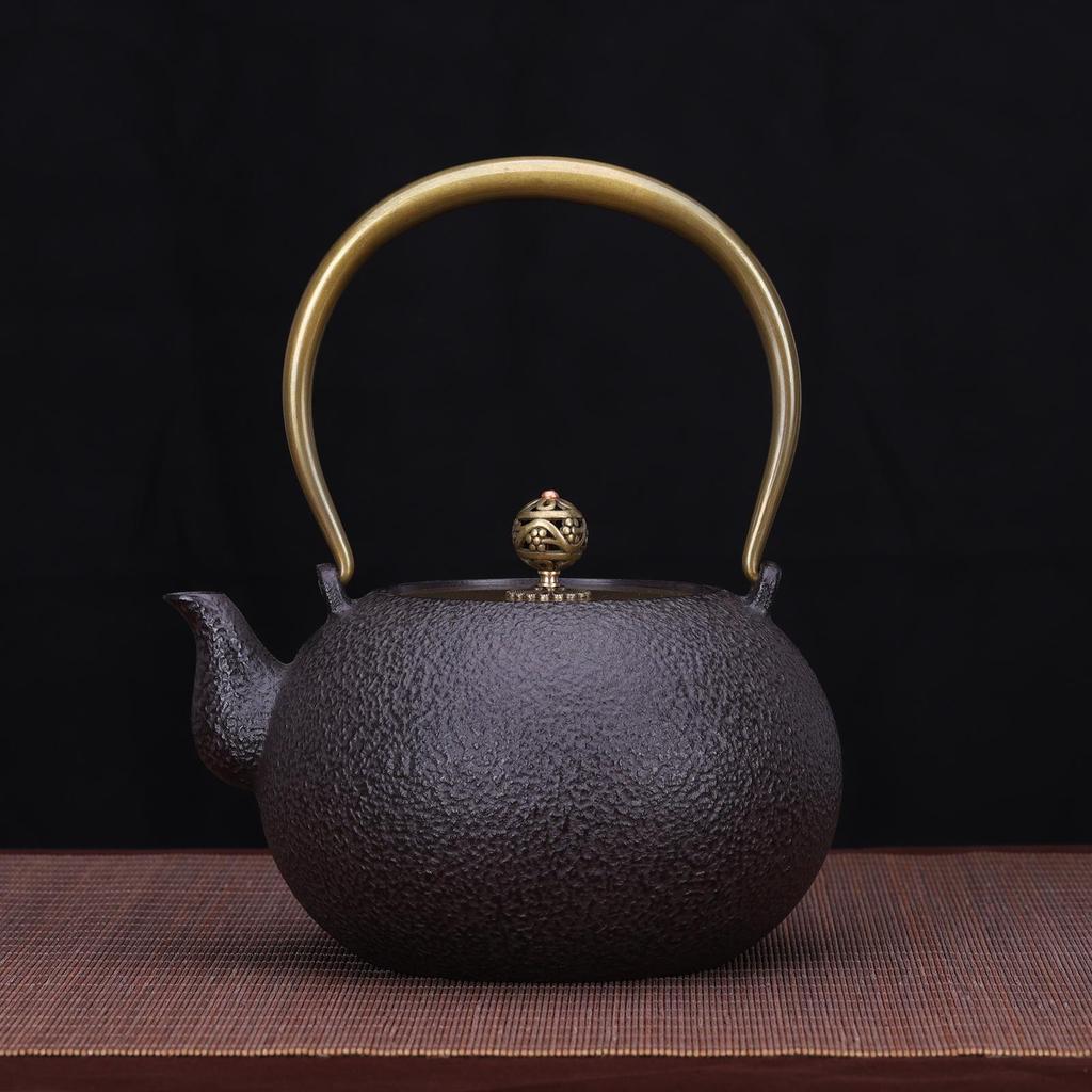 tea Kettle Teapot Japanese Style Durable 1.2L Capacity Anti Scalding Handle Exquisite Decoration for All Stovetop Kitchen